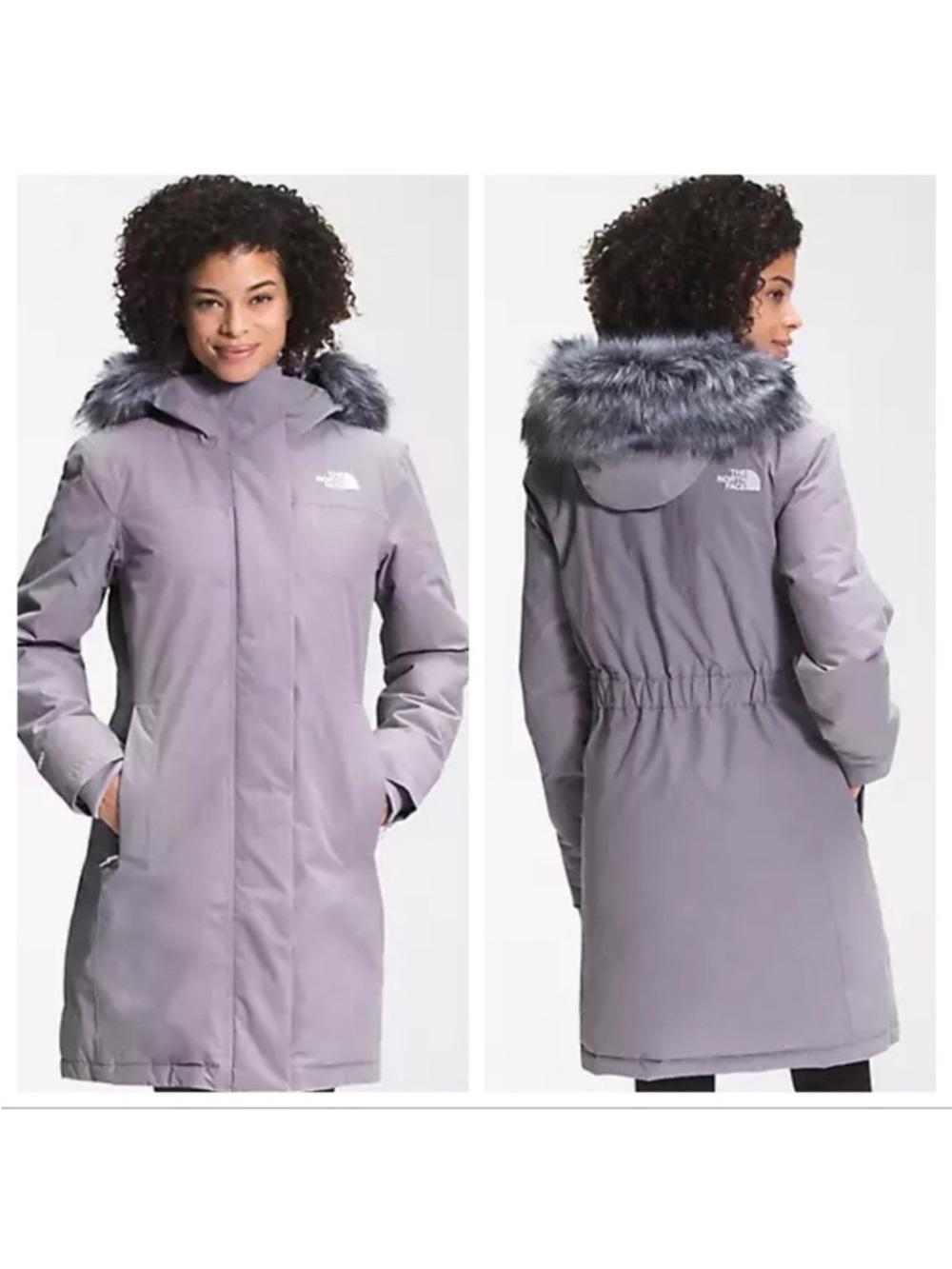 The North Face Lavender Purple Parka Down Filled Coat 550 Dryvent Winter Size XL